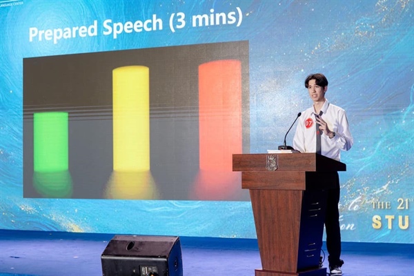 LCI Student Wins Second Prize in English Speech Contest at Shantou University